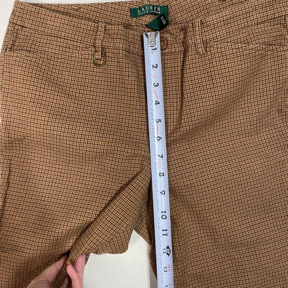 Lauren Ralph Lauren Mens Brown Plaid Dress Pants Trousers - Picture 7 of 8